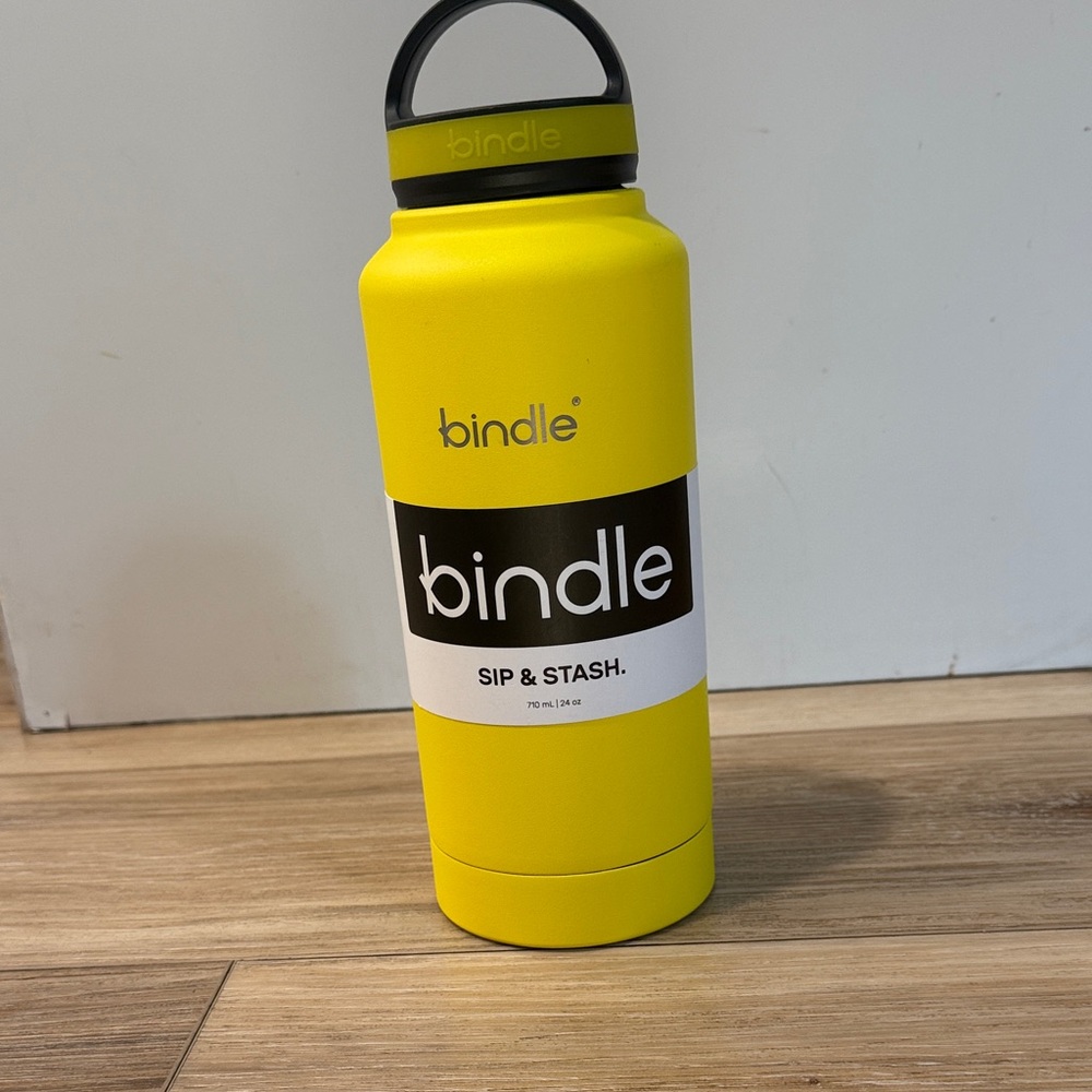 Bindle Yellow Sip and Stash Water Bottle